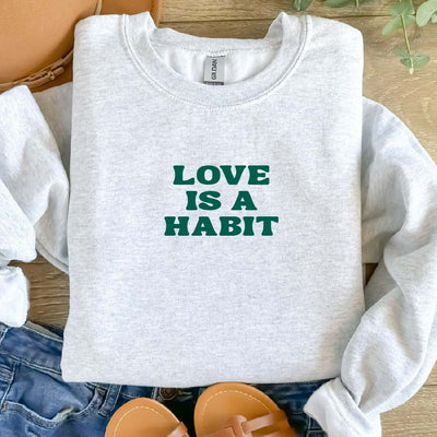 Love is a Habit - Grey/Green