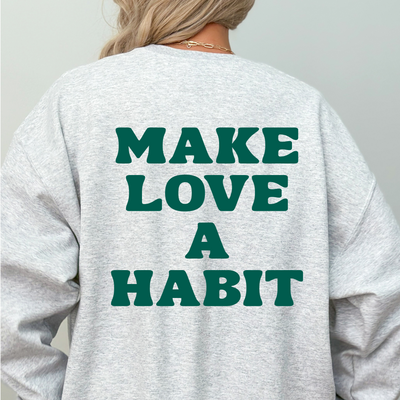 Love is a Habit - Grey/Green