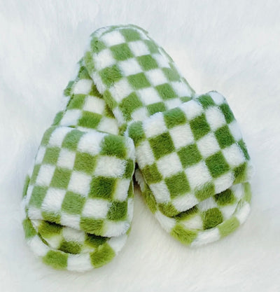 Checkered Slippers