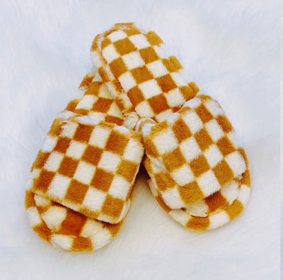 Checkered Slippers