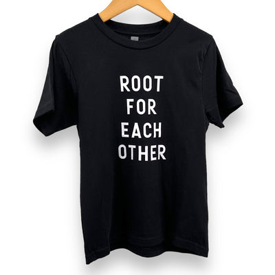 Root for each other kids - Black tee