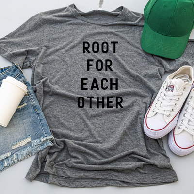 Root for each other adult - Grey Triblend