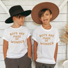 Boys are made of wonder kids tee