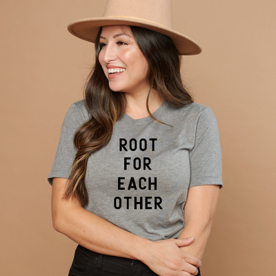 Root for each other adult - Grey Triblend